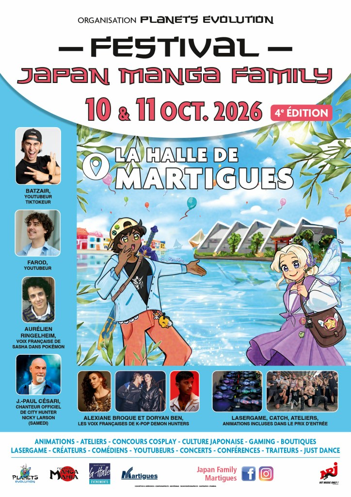 Affiche Japan Manga Family Martigues