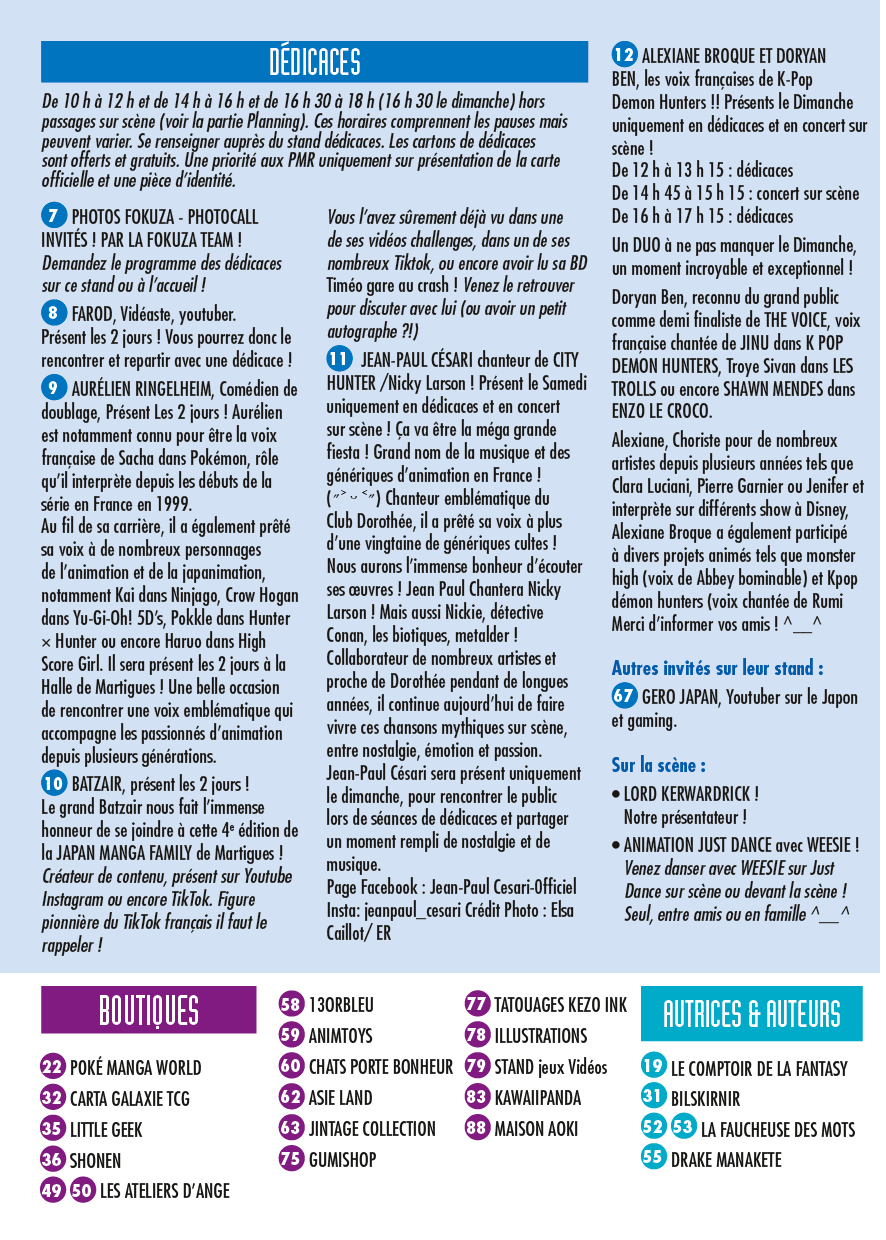 Programme page 1